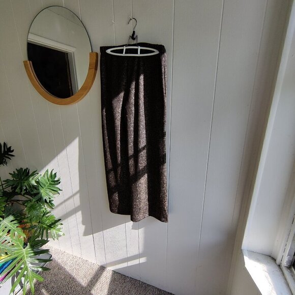 Handmade Pants in a gold mesh, dressy. Comfortable pull on. Size Small - Picture 3 of 11